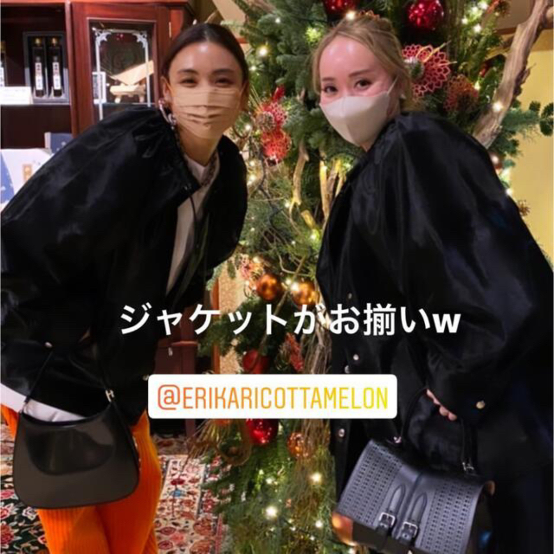 毛皮+ファーコート LUDLOW - LUDLOW Christmas rose slunk leather coat