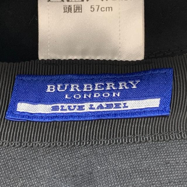 BURBERRY BLUE LABEL(バーバリーブルーレーベル)のバーバリーブルーレーベル ハット - 黒 レディースの帽子(ハット)の商品写真