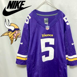 ナイキ(NIKE)のNFL NIKE VIKINGS ゲームシャツ ユニフォーム パープル L(Tシャツ/カットソー(半袖/袖なし))