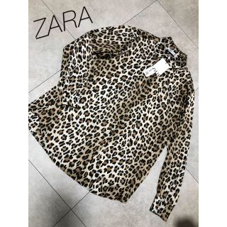 ザラ(ZARA)の未使用！ザラZARA レオパードシャツ　ブラウス　ビッグシルエット　ヒョウ柄　(シャツ/ブラウス(長袖/七分))