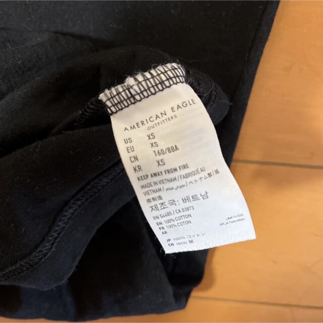 American Eagle(アメリカンイーグル)のAMERICAN EAGLE アメリカンイーグル ブラック　半袖 Tシャツ メンズのトップス(Tシャツ/カットソー(半袖/袖なし))の商品写真