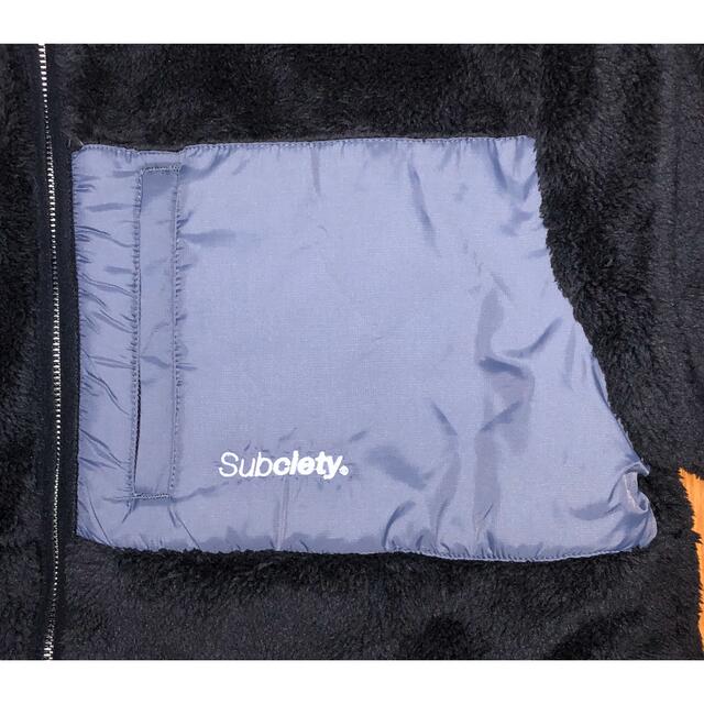 Subciety(サブサエティ)のL 新品 Subciety ボアフリースジャケット ブラック 黒 ボアジャケット メンズのジャケット/アウター(ブルゾン)の商品写真