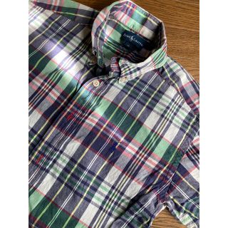 ラルフローレン(Ralph Lauren)のラルフローレン  チェックシャツ　半袖　キッズ(Tシャツ/カットソー)