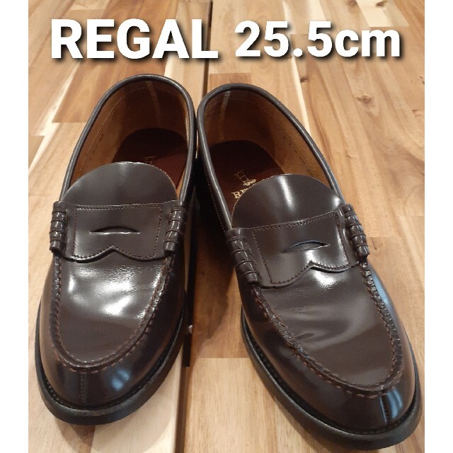 REGAL リーガル 革靴 コインローファー ブラウン 27cm