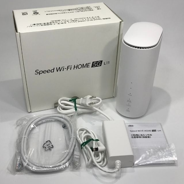 ZTE(ゼットティーイー)のSpeed Wi-Fi HOME 5G L11 ホワイト ZTR01SWU スマホ/家電/カメラのPC/タブレット(PC周辺機器)の商品写真