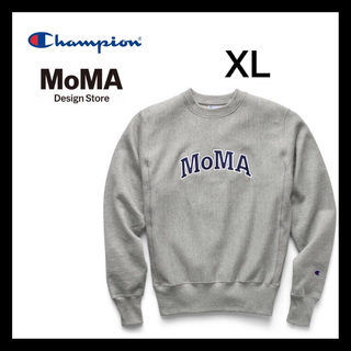 モマ(MOMA)のチャンピオン  MOMA スウェット 長袖　オックスフォードグレー　XL(スウェット)