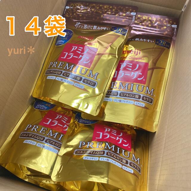 明治(メイジ)の14袋　明治　アミノコラーゲン　プレミアム　196g 約28日分 食品/飲料/酒の健康食品(コラーゲン)の商品写真