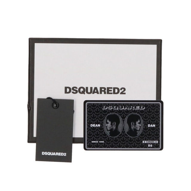 DSQUARED2(ディースクエアード)のディースクエアード CCM0005 01501209 ロゴエンボスカードケース メンズ メンズのファッション小物(名刺入れ/定期入れ)の商品写真