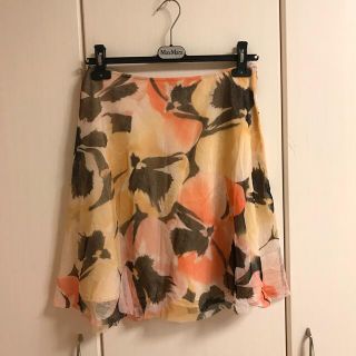 マックスマーラ(Max Mara)のマックスマーラ スポーツマックス 花柄スカート(ひざ丈スカート)