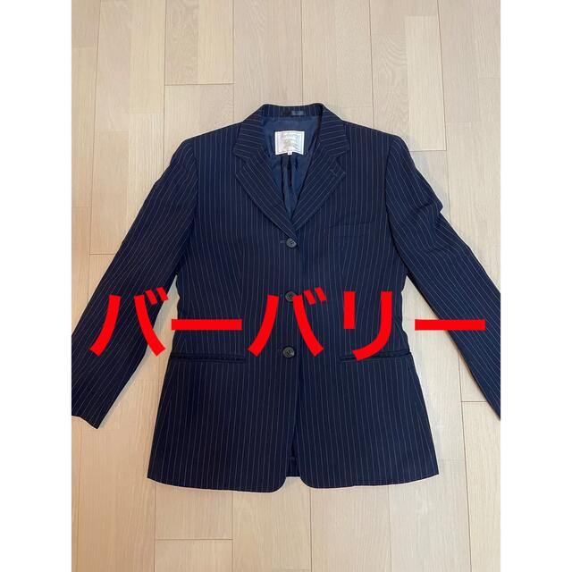 BURBERRY(バーバリー)のバーバリー　ジャケット　42サイズ(M) レディース　美品　ストライプ レディースのジャケット/アウター(テーラードジャケット)の商品写真