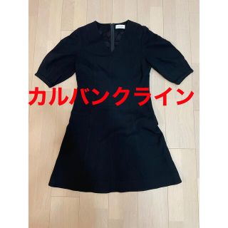 カルバンクライン(Calvin Klein)のカルバンクライン　黒　Mサイズ　ワンピース　美品　レディース(ひざ丈ワンピース)