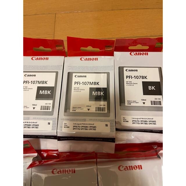 Canonの純正インク PFI-107 Canonの純正インク PFI-107