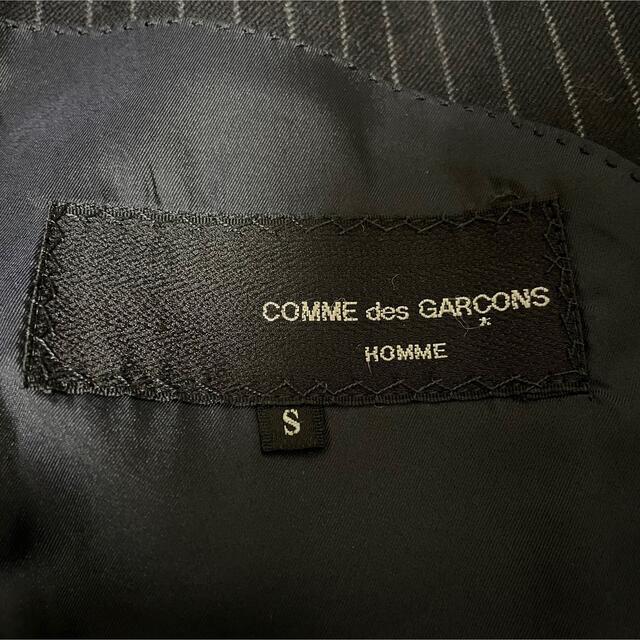 COMME des GARCONS(コムデギャルソン)の専用"1980s"コムデギャルソンオム カシミア混ストライプセットアップ 濃紺 メンズのスーツ(セットアップ)の商品写真