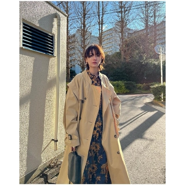 CLANE/クラネ 2WAY SQUARE SLEEVE TRENCH COAT www.krzysztofbialy.com