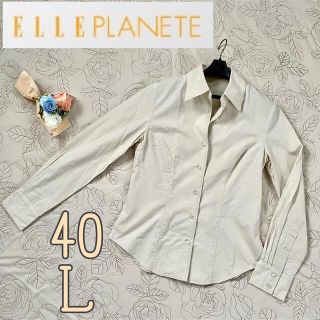 エルプラネット(ELLE PLANETE)のエルプラネット【40】開襟シャツ フォーマル(シャツ/ブラウス(長袖/七分))