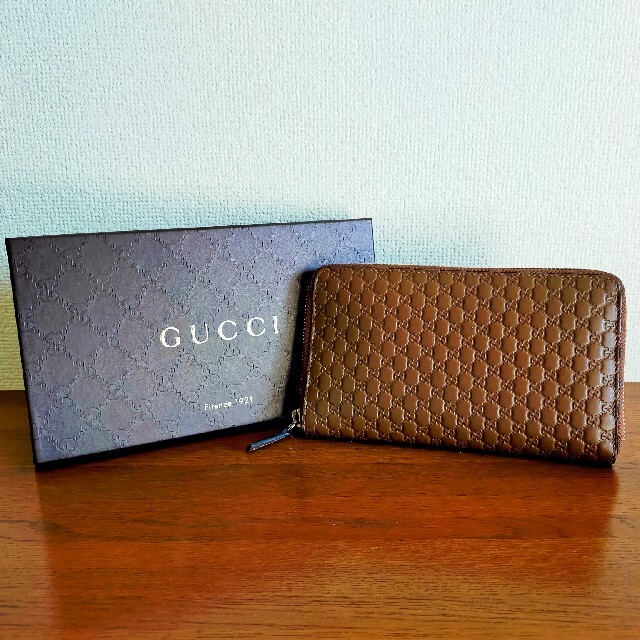 楽天カード分割】 値下げ中⚠️グッチ GUCCI 長財布 レザー ブラウン