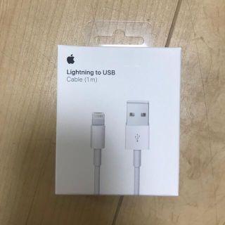 アップル(Apple)のApple lightningケーブル(バッテリー/充電器)