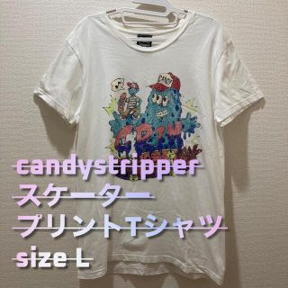 キャンディーストリッパー(Candy Stripper)のcandystripper スケータープリントTシャツ(Tシャツ(半袖/袖なし))