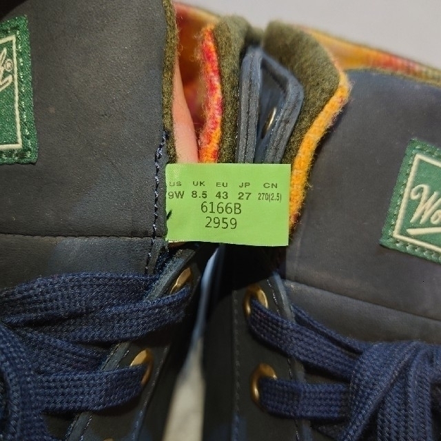 Timberland(ティンバーランド)のTimberland  Woolrich ブラック 27cm 未使用 メンズの靴/シューズ(スニーカー)の商品写真
