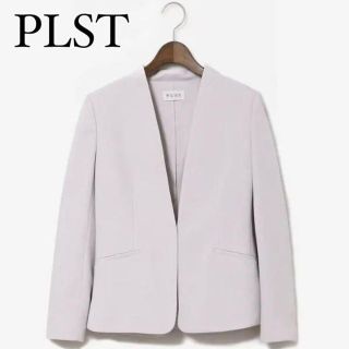 PLST - 美品✨プラステ ストレッチダブルクロスカラーレスジャケット