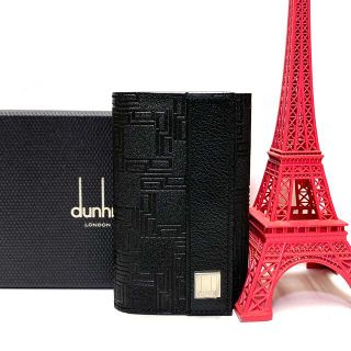 ダンヒル(Dunhill)のdunhill ダンヒル ディーエイト 6連　キーケース　レザー ブラック(キーケース)