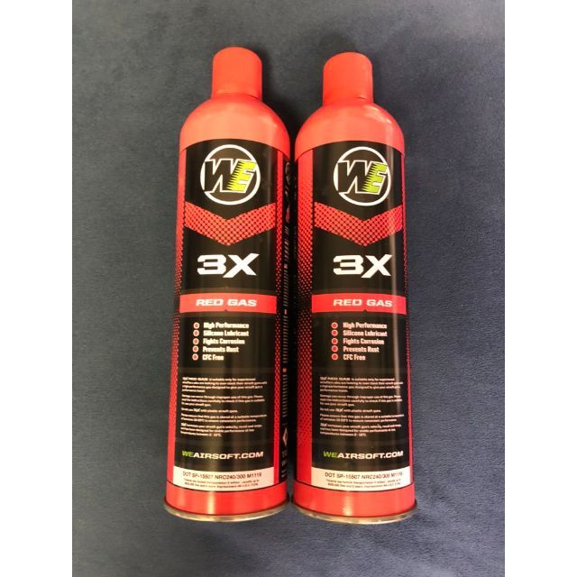 1100ml大容量 WE製 3X Red GASレッドガス トップガス3本セット | www