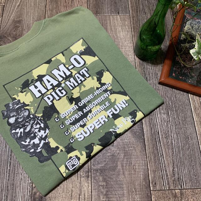 一番の PIG 00's HAM-O フェードT-SHIRT 企業 Mat Pig Tシャツ(半袖+袖