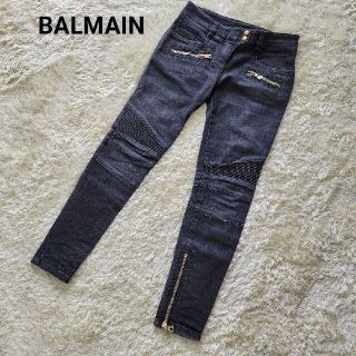 新品 未使用 バルマン メンズ バイカーデニム イタリア製 12.1万円 S M