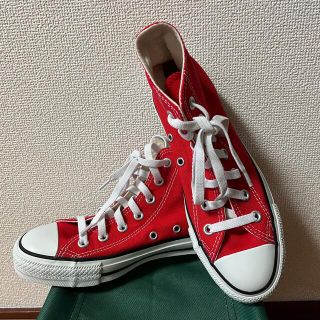 コンバース(CONVERSE)のconverse(コンバース)赤　ハイカット(スニーカー)