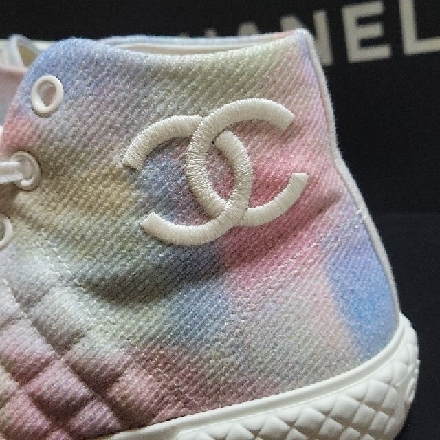 最大77%オフ! CHANEL ハイカットスニーカー マルチカラー sushitai