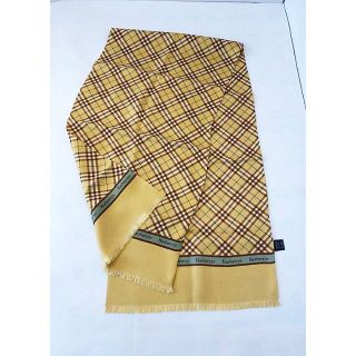 バーバリー(BURBERRY)の三陽商会 バーバリー◆定番ノバチェックシルクロングスカーフ35×138㎝ストール(バンダナ/スカーフ)