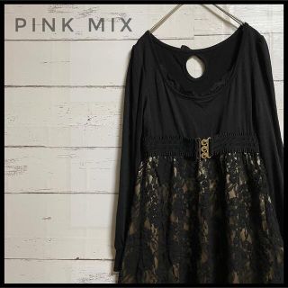 ピンクミックス(Pink Mix)のPINK MIX ピンクミックス　ミニワンピース　ゴージャス　リボン　ベルト(ミニワンピース)