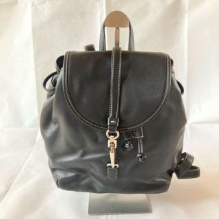 コーチ(COACH)のCOACH コーチ リュック 黒 ブラック レザー レディース メンズ ブランド(リュック/バックパック)