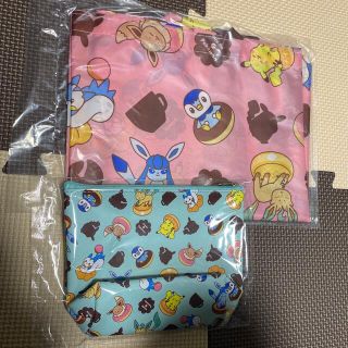 ポケモン(ポケモン)の（1）ミスド　ポケモン　エコバッグ　ポーチ(ノベルティグッズ)