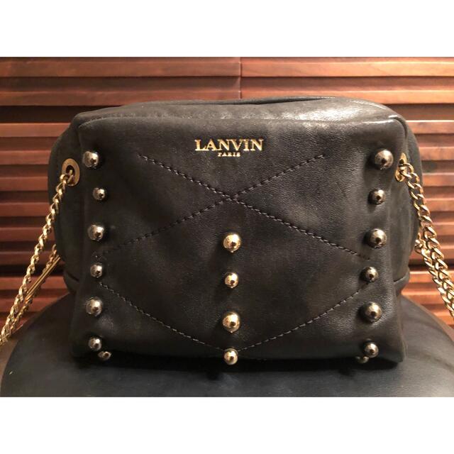 LANVIN(ランバン)のランバン　LANVIN スタッズ　ゴールドチェーンショルダーバッグ レディースのバッグ(ショルダーバッグ)の商品写真