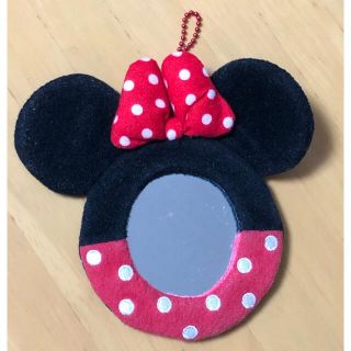 ディズニー(Disney)のミニーちゃん鏡ストラップ(キャラクターグッズ)