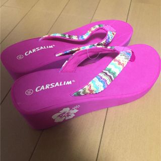 新品美品‼︎ 厚底ビーチサンダル (サンダル)