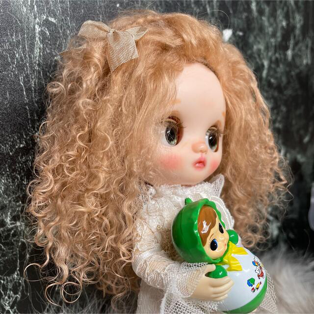 blythe _wm-505アプリコットベージュ⭐️チベットラムウィッグ