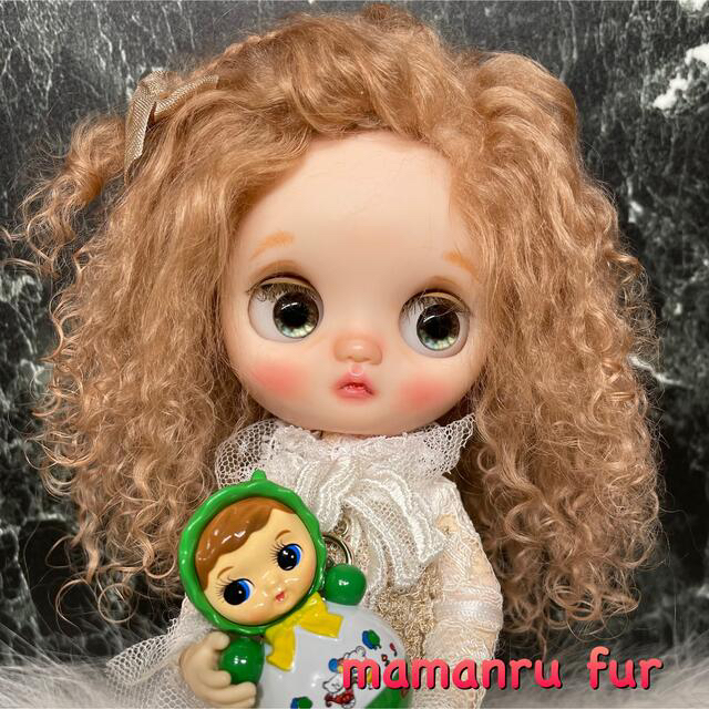 blythe _wm-505アプリコットベージュ⭐️チベットラムウィッグ