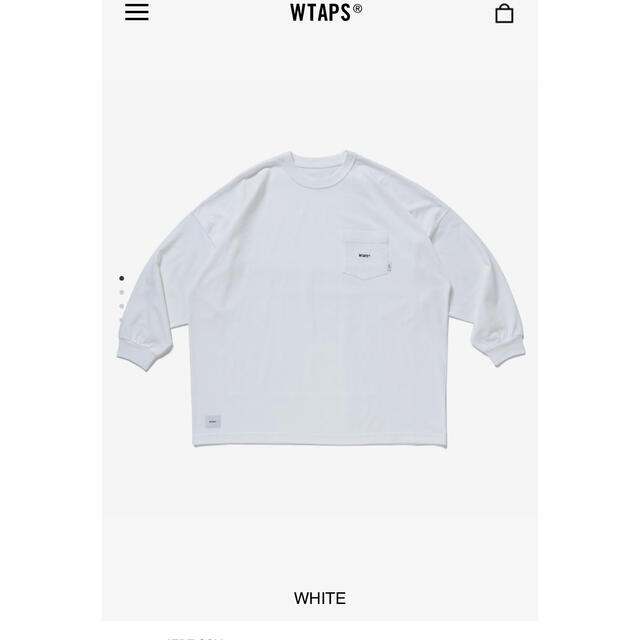 W)taps(ダブルタップス)のWTAPS AII 01 / LS / COTTON XL white 白 メンズのトップス(Tシャツ/カットソー(七分/長袖))の商品写真