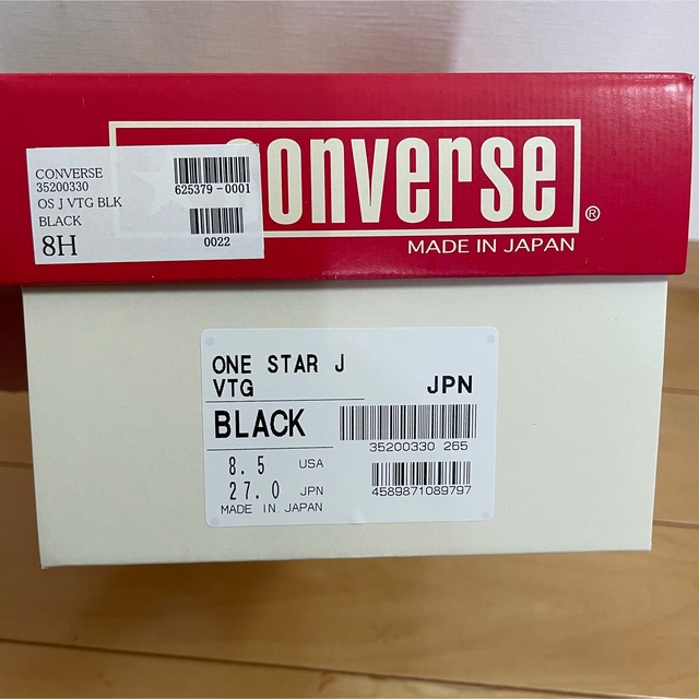 CONVERSE(コンバース)の27cm CONVERSE ワンスター J VTG ブラック TimeLine メンズの靴/シューズ(スニーカー)の商品写真