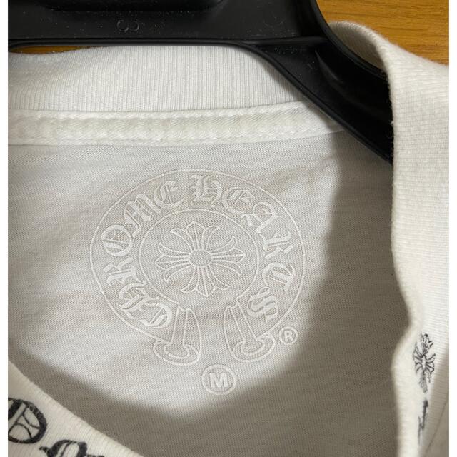 Chrome Hearts(クロムハーツ)のクロムハーツ  ネック　スリーブ　ロゴ　ロンT 白　Mサイズ メンズのトップス(Tシャツ/カットソー(七分/長袖))の商品写真