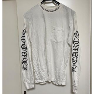 Chrome Hearts - クロムハーツ ネック スリーブ ロゴ ロンT 白 M