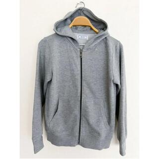 ベルシュカ(Bershka)のフーディーZIPパーカー GRAY シンプ ル グレー(パーカー)