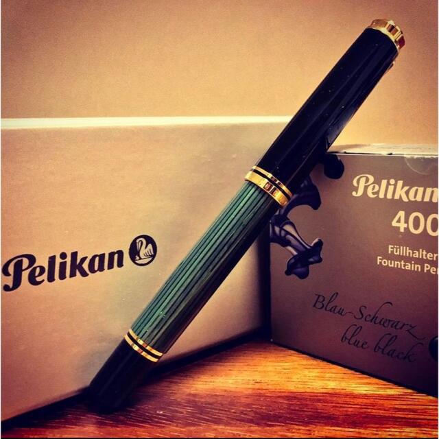 日本 限定 モデル 【Pelikan】スーベレーン M800 万年筆 ◼︎緑縞