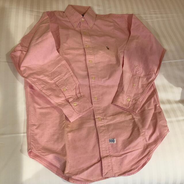 未使用品　ラルフローレン　長袖ボタンダウンシャツ 14 1/2 シミあり　ピンク