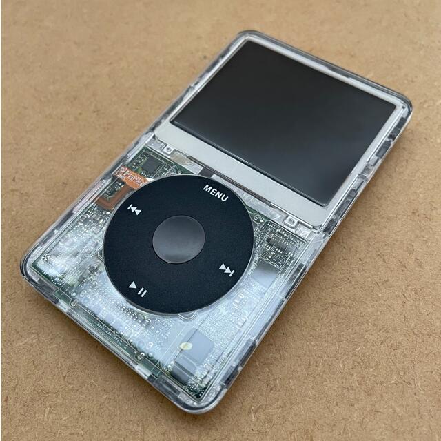 iPod(アイポッド)のipod classic 第5世代 128GB SSD スケルトンカスタム スマホ/家電/カメラのオーディオ機器(ポータブルプレーヤー)の商品写真