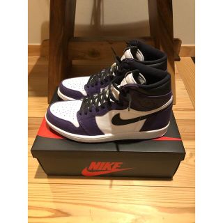 ナイキ(NIKE)のAIR JORDAN 1 RETRO HIGH OG COURT PURPLE (スニーカー)