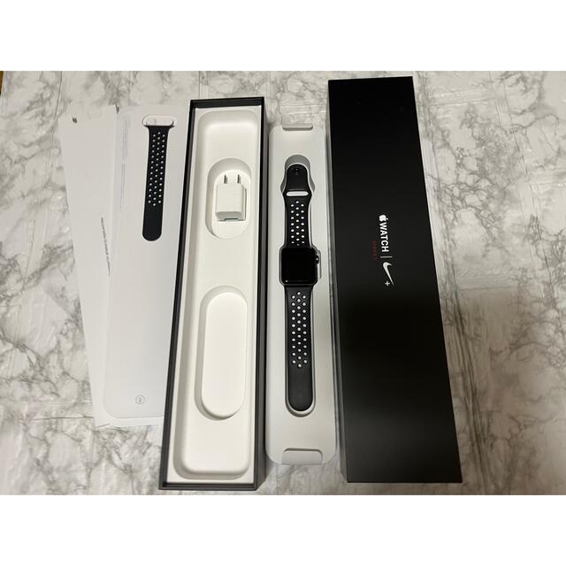 美品】AppleWatch series3 GPS42mm スペースグレイ- 美品】AppleWatch series3 GPS42mm スペースグレイ-