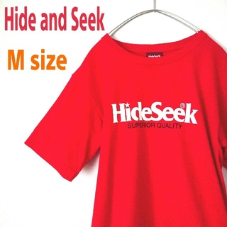 ハイドアンドシーク(HIDE AND SEEK)のHide and Seek ハイドアンドシーク ビッグロゴ 赤 Tシャツ(Tシャツ/カットソー(半袖/袖なし))
